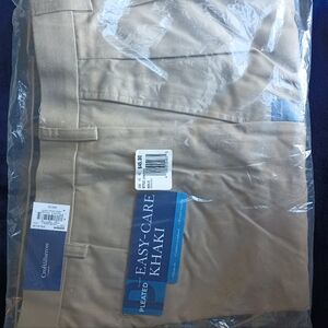 Croft & Barrow Pleated Easy-Care Khaki pants